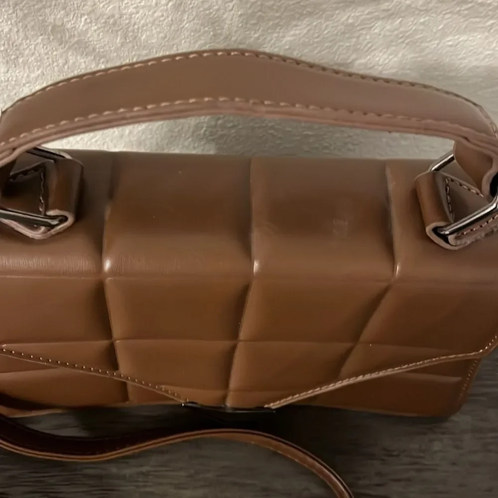 Fashion Rhombus brown quilted‎ crossbody shoulder bag